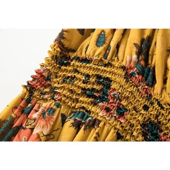 NWOT Ulla Johnson Maya Floral Waterlily Midi Dress size 12 - Picture 8 of 13